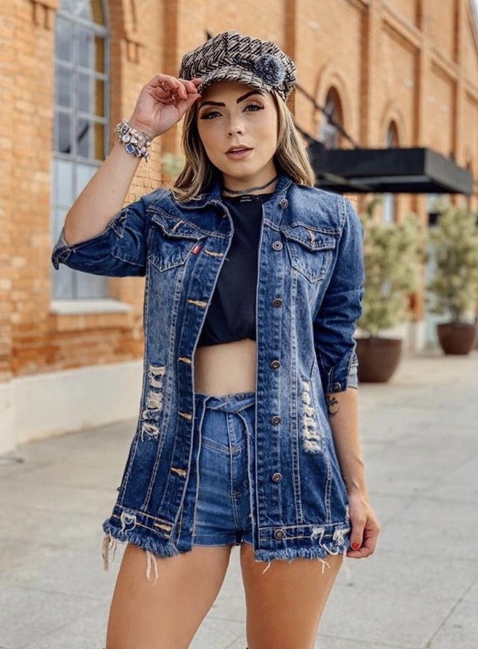 jaqueta max jeans feminina